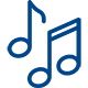 Musical notes icon linking to Sacred Music